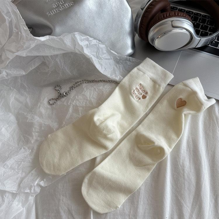 Socks Summer Thin Mid-Leg Socks, Lace Stockings, Breathable, Sweat-Absorbing, Odor-Proof, Cotton Socks, Non-Slip And Versatile Socks