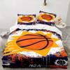 Suns Basketball Artwork Bedding Set 3pcs, High Quality Bedding Set Including 1pc Duvet Cover And 2pcs Pillowcases for Bedroom, Dormitory Gift
