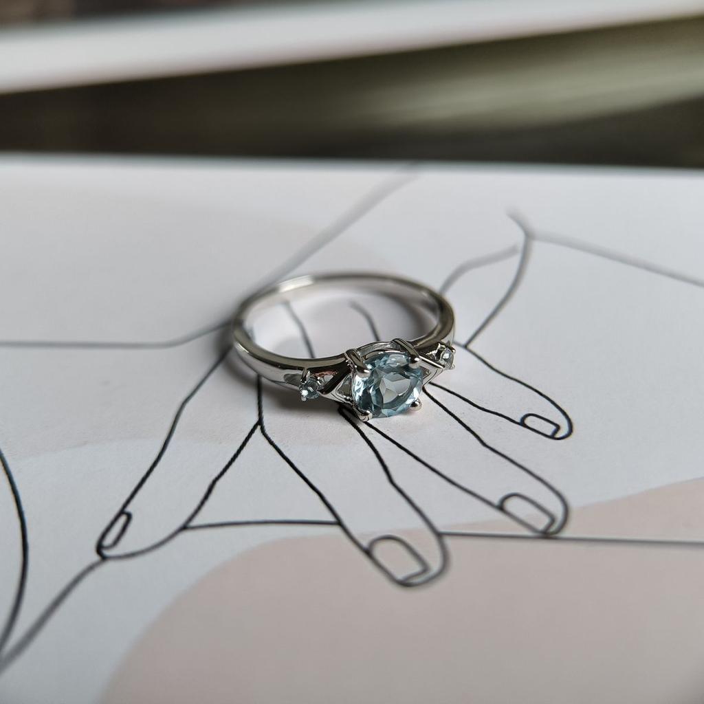 Серебряные серьги с натуральным топазом 2.117ct (2179467)