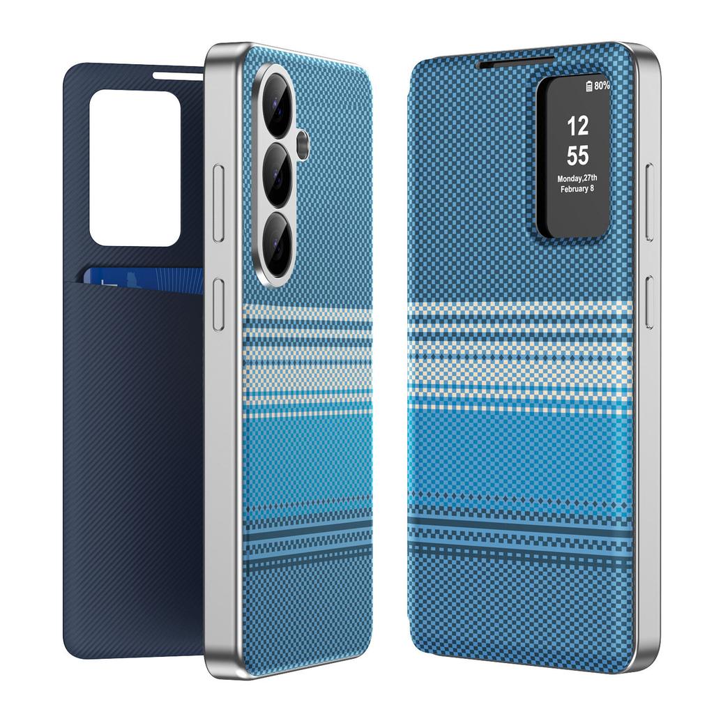 Flip Case for Samsung Galaxy A16 A17 A36 A37 A57 A55 A56 5G with Smart LED View Window & Card Holder, Shockproof Anti-Scratch Phone Bumpers