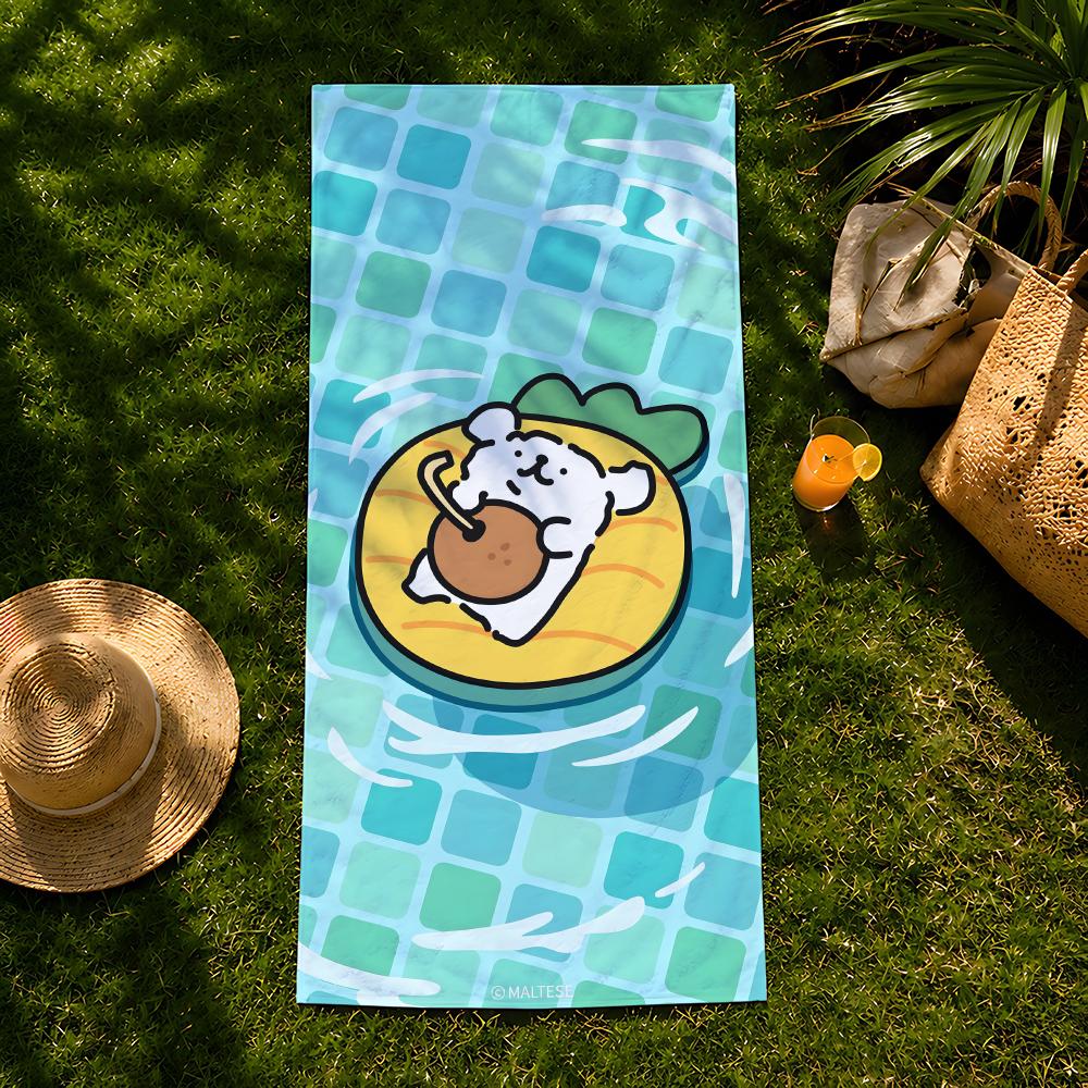 Animal M-Maltese Towel Beach Towel, Quick Drying Absorbent Bath Towel For Swim,Gym,Camping,Outdoor Hot