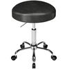 Pu Leather Roll Stool Height Adjustable Salon Stool With Padded Seat Rotating Beauty Stool On Wheels