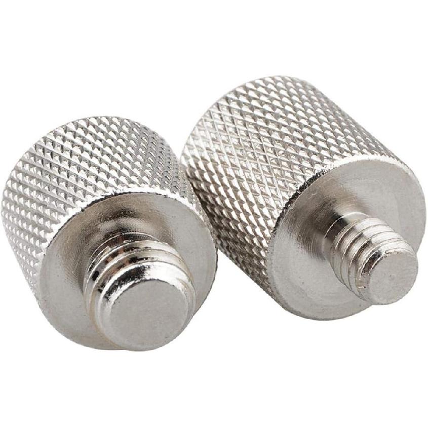 Adaptateur de vis CAMVATE 1/4" Femelle vers 3/8" Mâle et 3/8"-16 Femelle vers 1/4"-20 Mâle pour Trépied et Appareil Photo et Plaque/Adaptateur Rapide Laiton - 0910