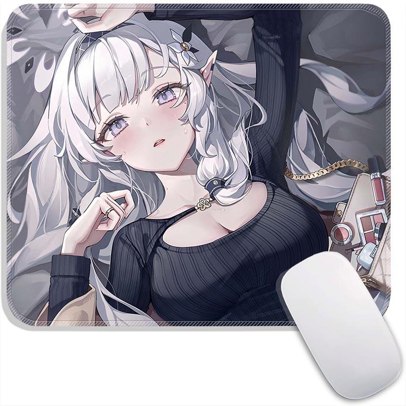 Anime Mouse Pad Small Gaming Mousepad Azusa Aris Himari Marina Iori Gamer Standard MousePads PC Compact Non-Slip Office Mousemat