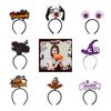 Crazy Party Halloween Headband With Ghost Theme Pumpkin Head Clip Halloween Decorations