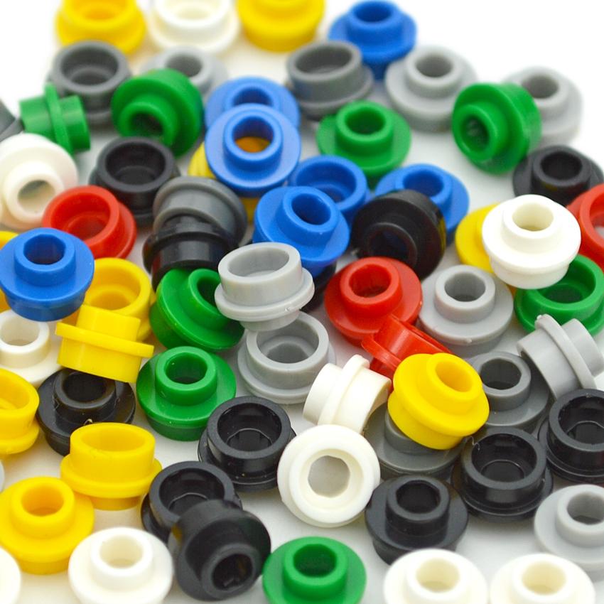 Building Blocks MOC Parts Plate Round 1x1 with Open Stud Compatible with 85861 28626 DIY Educational Technical Toys for Kids