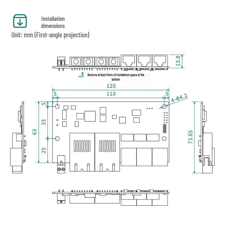 Maiwei 5-Port Industrial Ethernet Switch