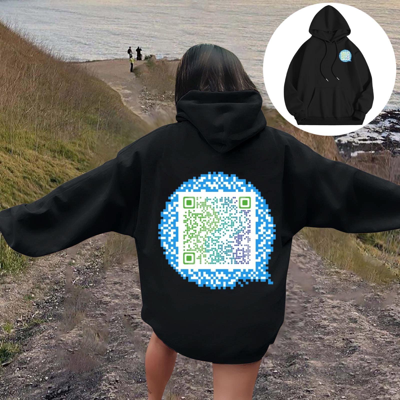 

Женский повседневный модный спортивный костюм с принтом, повседневная толстовка с капюшоном и длинными рукавами L чёрный