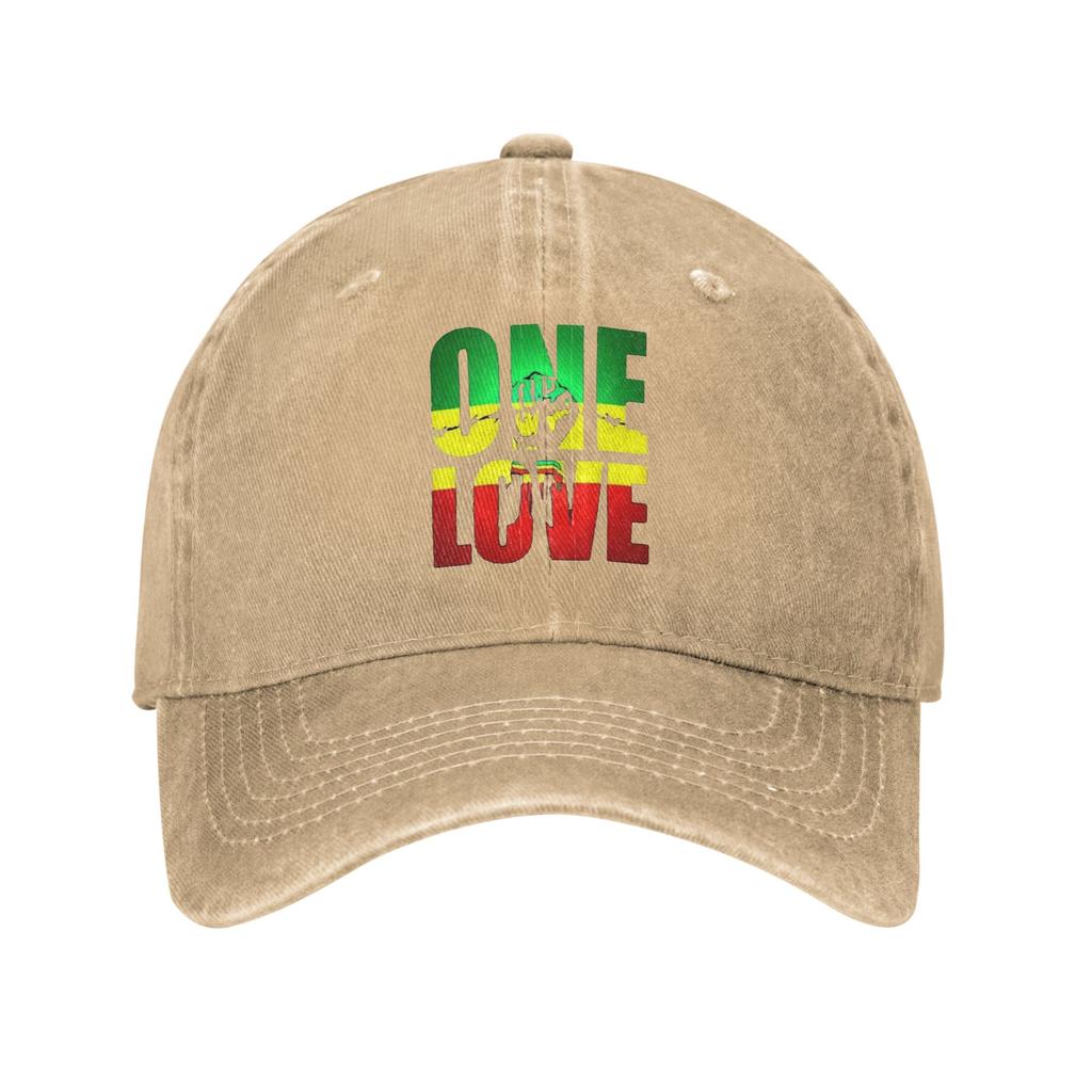 Harajuku Vintage Stil Kunst Bob Marley One Love Gewaschene Jeans Kappe Lässige Baseballkappen Verstellbare Mütze Sommer Unisex Baseballkappen