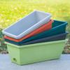 Kullanışlı Uzun Ömürlü Dikdörtgen Saksı Darbe Dayanımı Dikdörtgen Çiçek Kutusu Sebze Yetiştirme Saksısı Çok Amaçlı