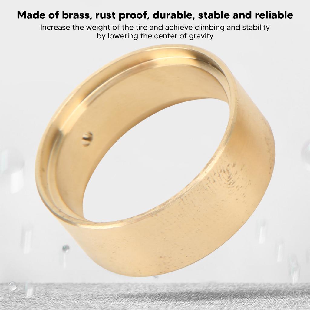 4Pcs Brass Internal Beadlock Ring Clamp Ring for 1.0 Inch Wheel Rim for 1/24 RC Car Upgrade Parts