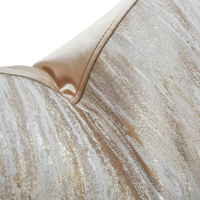 1pc Luxury Jacquard Cushion Cover Striped Decorative Pillowcase 45*45 50*50 30*50 High-end Design Gold Throw Pillow Cover Sofa