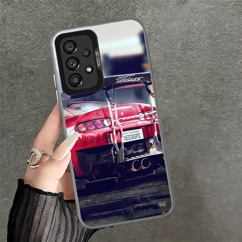 Japan JDM Sports Cars Theme Soft Phone Case for Samsung A17 A16 A15 A14 A13 A57 A56 A55 A54 A53 A37 A36 A35 A34 A33 A26 A25 A24