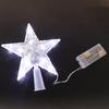 Puntale per Albero di Natale a Forma di Stella Luminosa Pentagramma Decorazione per Albero di Natale Addobbi Albero di Natale Navidad 2025 Decorazione Natalizia per la casa