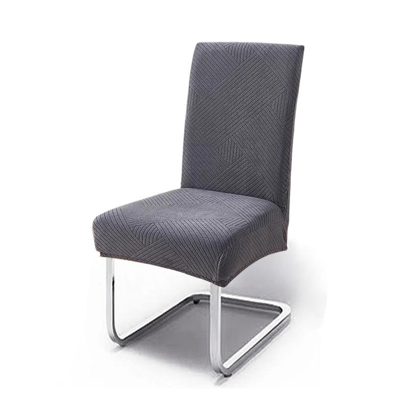 1/2/4/6pcs Geometry Jacquard Dining Chair Cover Nordic Kitchen Chair Slipcover for Wedding Hotel Banquet Solid Home Seat Covers