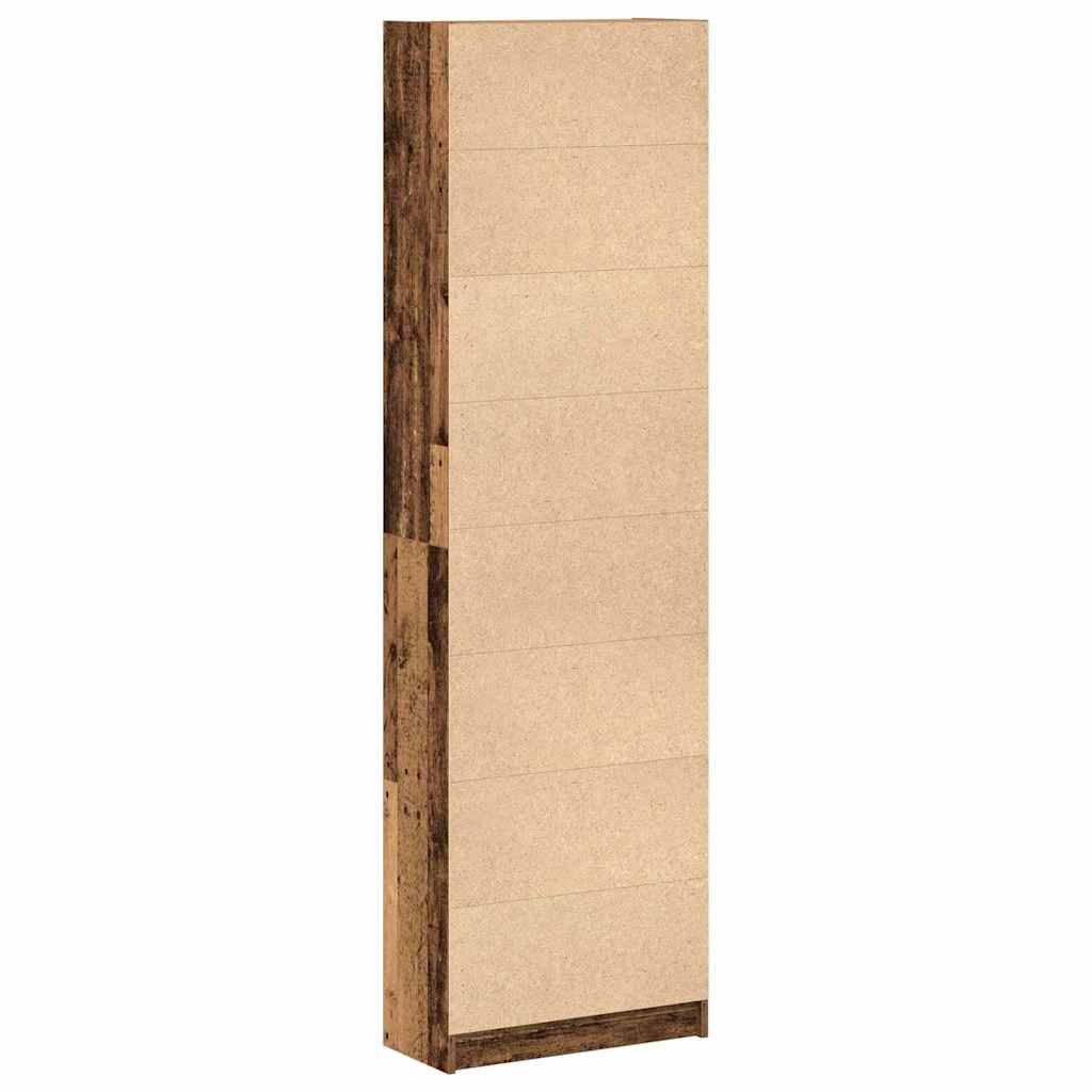 Wardrobe with Shelf Reclaimed Wood Look 55 x 25 x 189 cm Engineered Wood