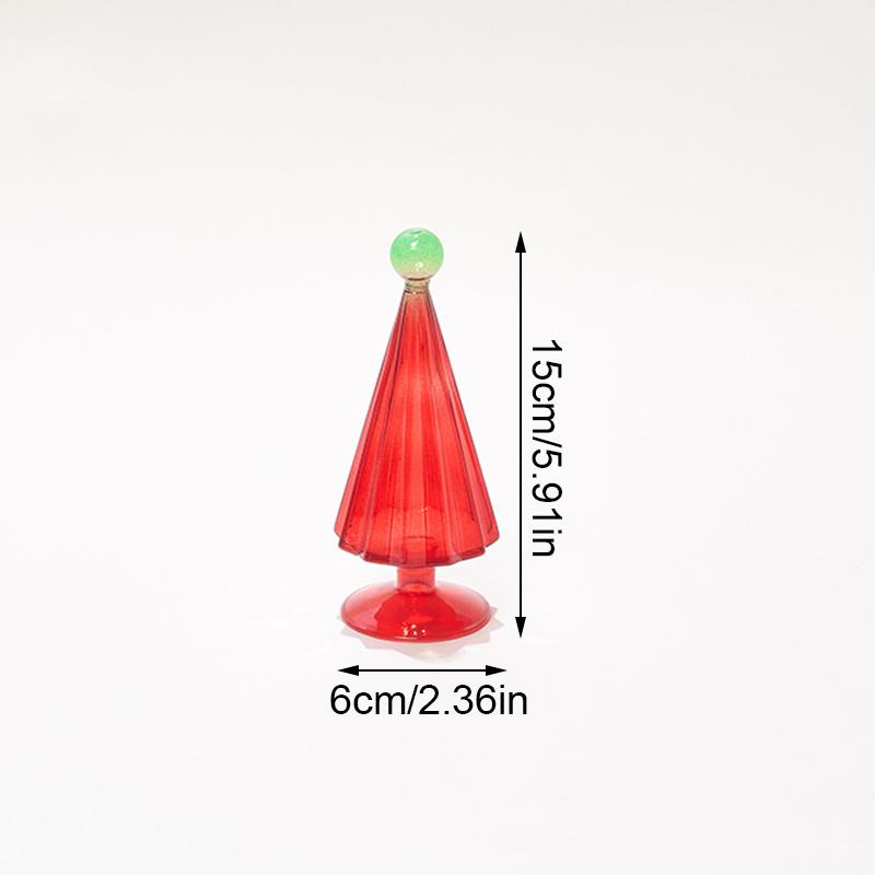 1PC Handmade Crystal Holiday Gift Gift for Colleague Glass Christmas Tree Decor Office Christmas Decoration