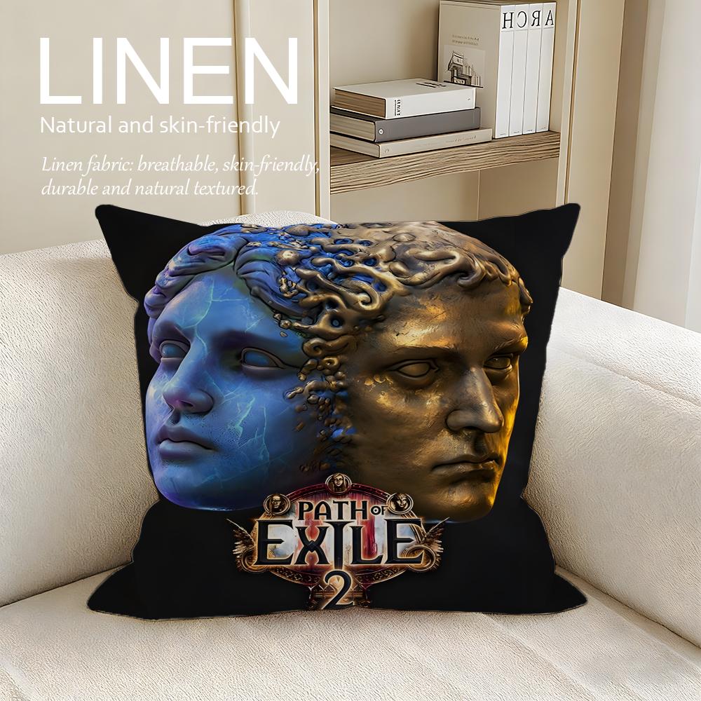 Game Path of Exile Cushion Cover Pillowcase Set Pcs x x Breathable Washable Sofa Cushion Cover