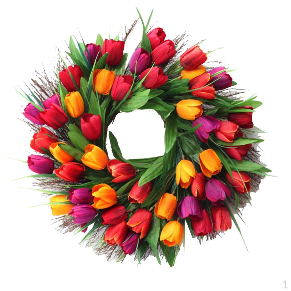 

Венок на дверь диаметром 17,7 дюймов, осенний декор для дома. Multi-color