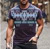 Men's Summer Casual 3D Printing Street Tide High Street Fashion Short Sleeve Sublimation T-Shirt Top