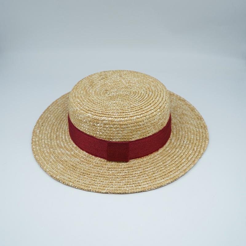 

Зовнішня торгівля Французький Ретро Японський Солом яний Пласка Вершина Циліндр Чоловіки та Жінки Літній Панама Широкополий Солом яний Капелюх Затінення Відпустка Пляж M（56-58cm）