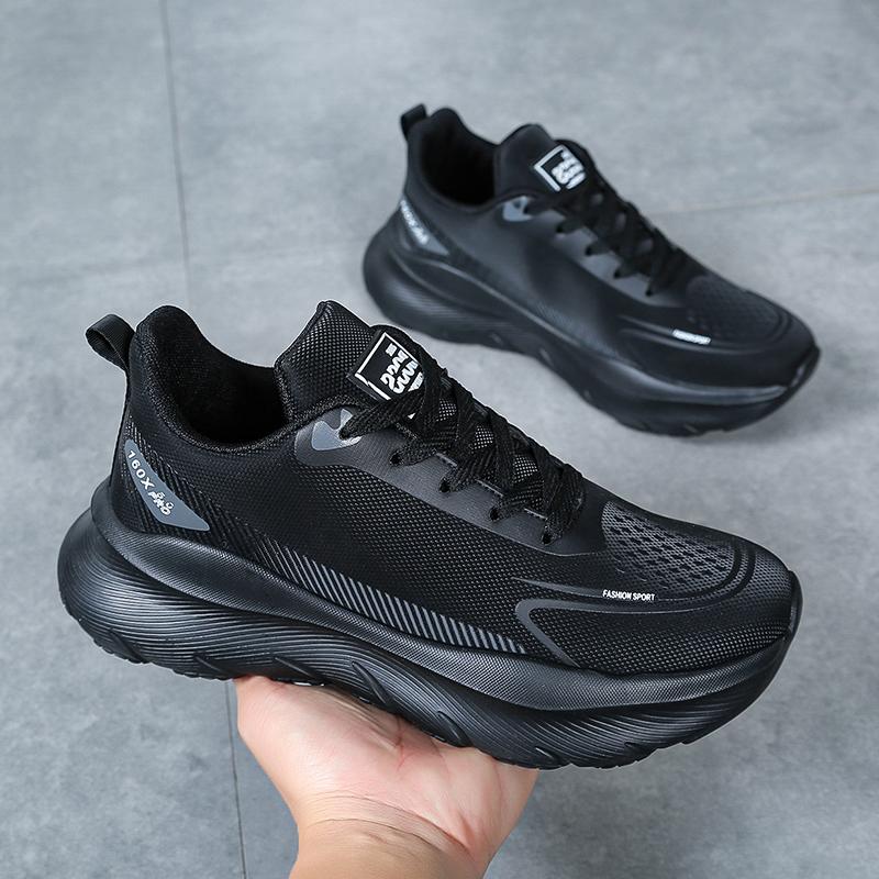 High Quality Leather Sneakers Casual Sneakers Lace Up Flats Lightweight Comfortable Anti-slip Running Shoes Outdoor Sports Shoes