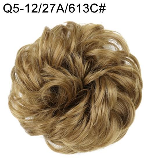 Women Hair Bun Ponytail Extension Wavy Curly Messy Chignon Hairpiece Scrunchie