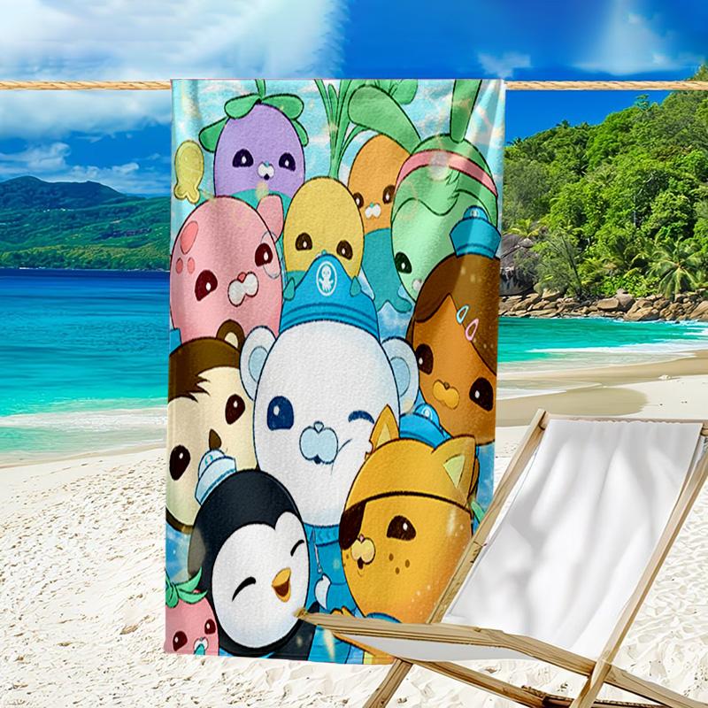 Ocean Explorers Adventure Microfiber Beach Towel, Lightweight And Quick-Dry, for Summer Travel, Beach Essential, Swimming Pool Outdoor