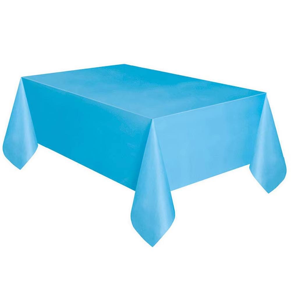 1pc 137*183cm Plastic Rectangle Disposable Table Cover Cloth Wipe Clean Party Tablecloth Covers for Birthday Wedding Christmas