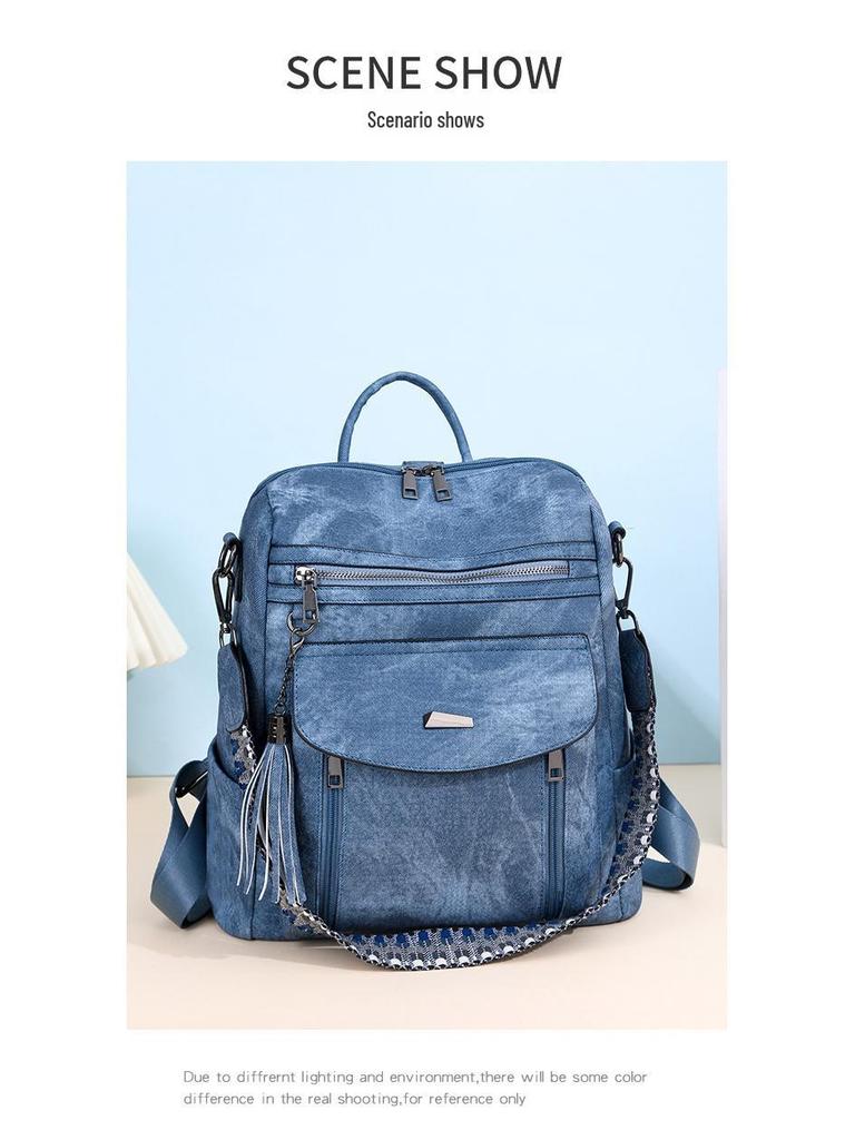 2025 Retro Style Spring Women's PU Backpack: Trendy & Multifunctional Design