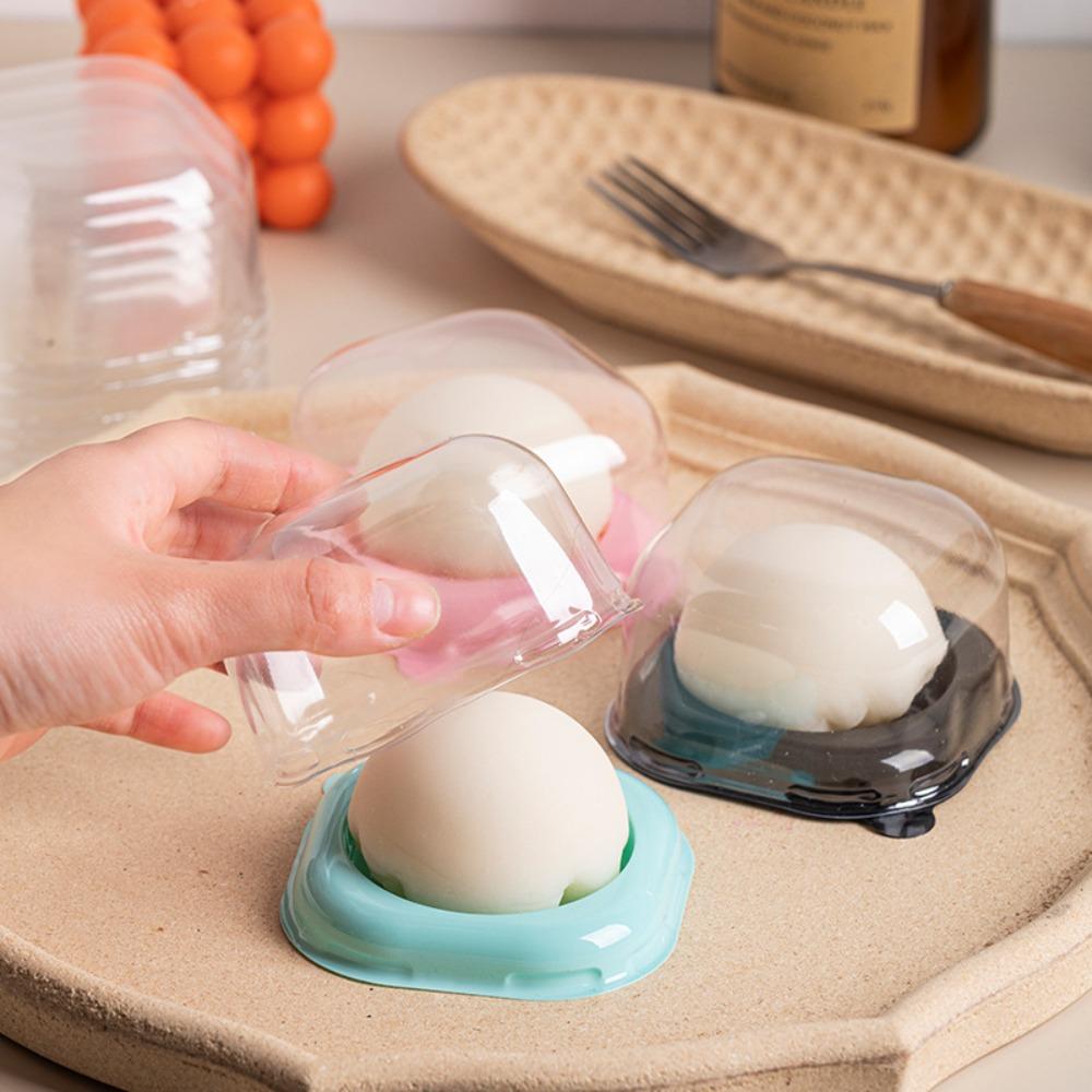 50pcs Square Moon Cake Packaging Tray Plastic Baking Packaging Box Moon Cake Boxes  Mochi