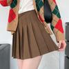 New 2024 Women's High Waist Black Pleated A-line Skirt - Short, Slimming, Summer to Autumn Style