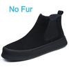 Genuine Leather Mens Chelsea Boots Comfy Thick Bottom Ankle Boots for Men Vintage Outdoor Business Casual Boots Mocassin