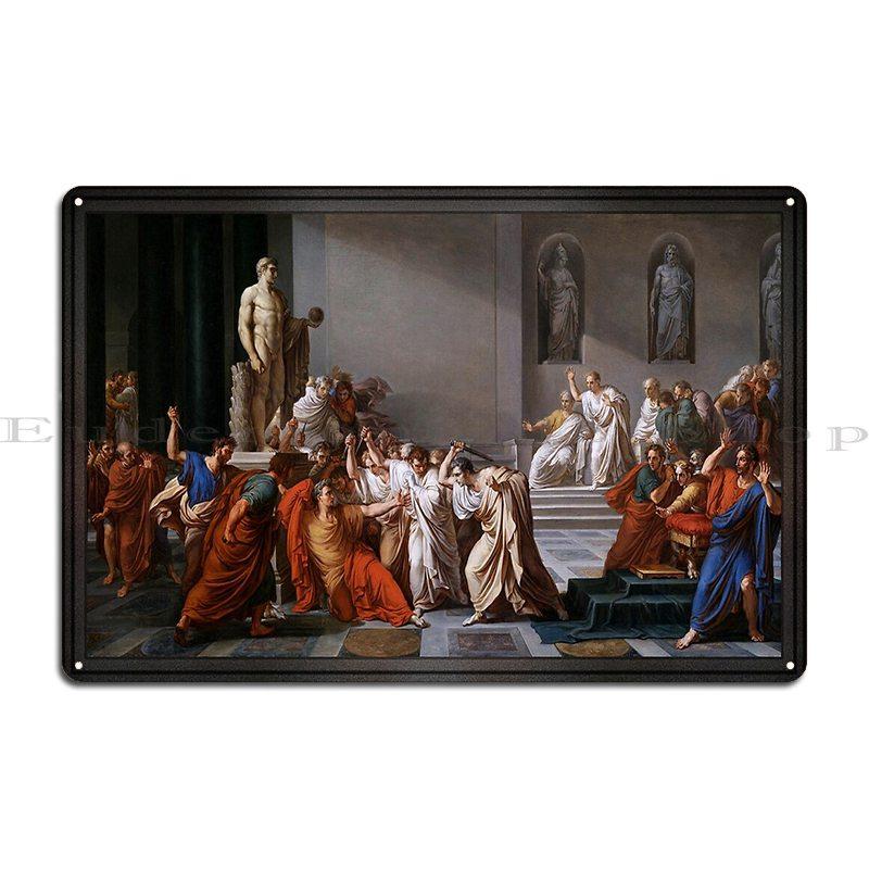 DORA Tin Sign The Nightmare by Henry Fuseli Old La Morte Di Cesare Masters Reproductions by Vincenzo Camuccini Metal Club Bar Tin Sign Poster 20x30cm（7.8x11.8inch）