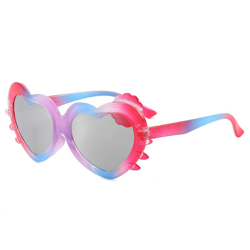 Colorful Gradient Sunglasses Non-Toxic Kids Gradient Glasses Children Sunglasses Colorful Uv400 Eyewear For Children S Outfits красный