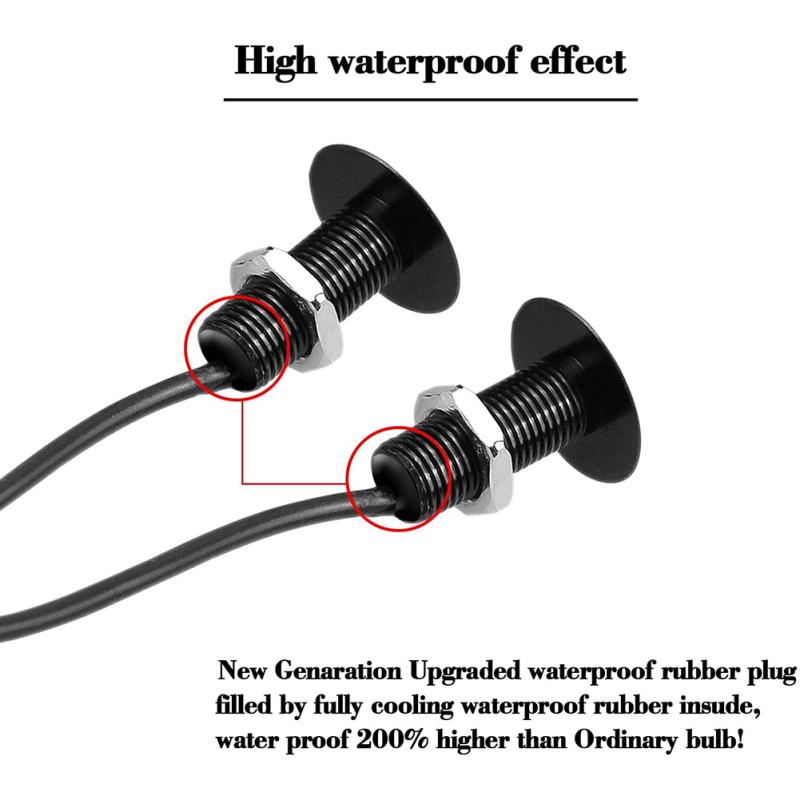 10pcs Led Car Light  Bulb 23mm Eagle Eye Light Waterproof Low Power Consumption Daytime Running