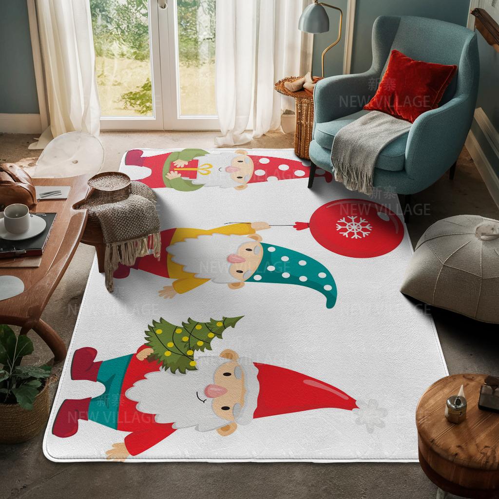 Hus inngangsteppe Hjem dørmatte Stue Bad Fot baderoms sklisikre vannabsorberende tepper bad God jul vinter