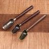 Retro Style Natural Teascoop Delicate Spoon Portable Wood Material Teaspoon