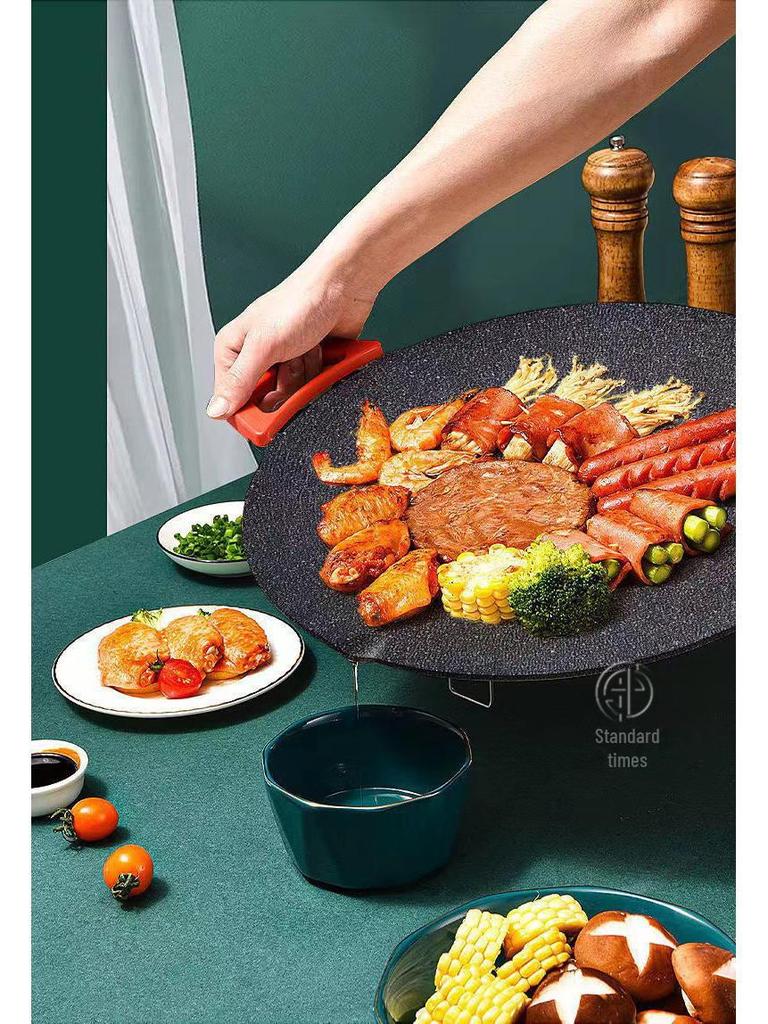 Non-Stick Korean Smokeless Indoor/Outdoor Grill Plate for Steak & BBQ