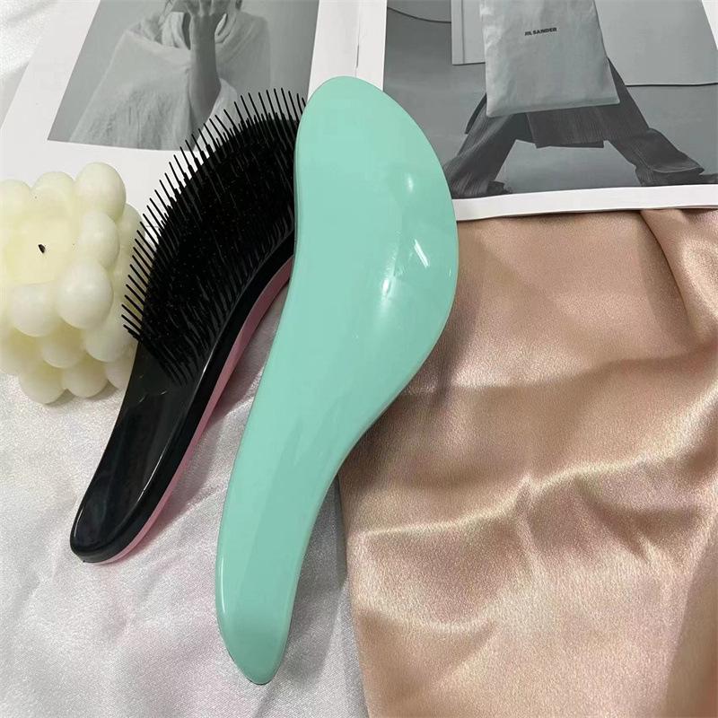 Anti-Static Cross-Border Massage Hair Comb - TT Smooth Plastic Hairdressing Tool
