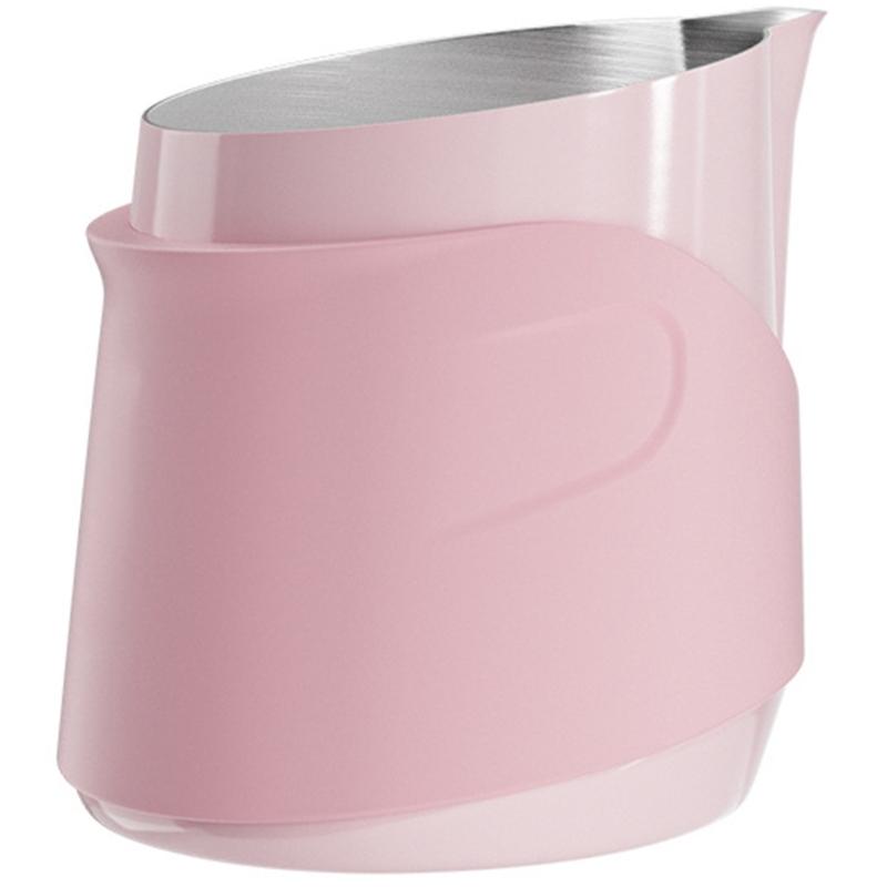 

Professional Coffee Art Tool With Ergonomic Handleless Designs For Latte Pouring Control Practical Frothing Jar розовый