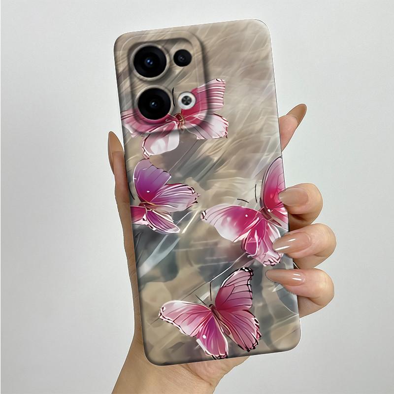 For OPPO Reno 13 CPH2689 Reno13 Phone Case Soft Silicone Funda Sweet Painted Fashion Cartoon Bumper Coque Printed Back Cover