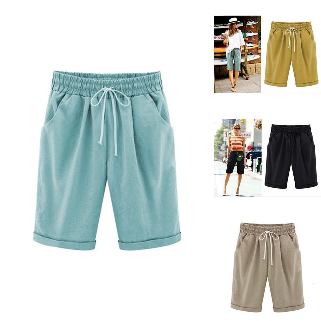 Stylish Women's Loose Summer Mini Drawstring Shorts With Pockets For Casual Comfort