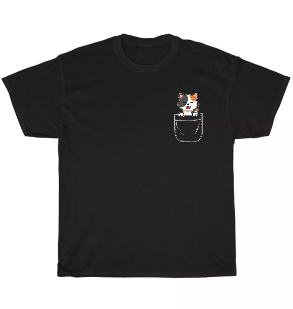 

Calico Cat Kitten in Pocket Pet Animal Lover Unisex T-Shirt Unisex T-Shirt XXXXL