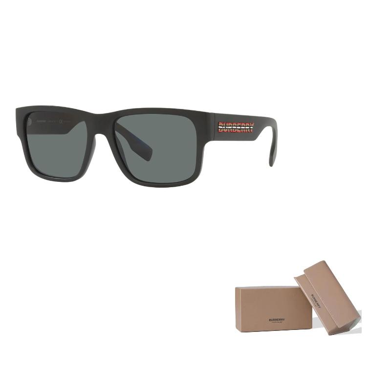 Burberry 4358 Kolekcja Ikoniczna Kwadratowe Okulary Przeciwsłoneczne Okulary Przeciwsłoneczne Unisex Czarne 0BE4358-346481