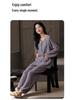 Women's Long Sleeve Pajama Set with Chest Pads - Cloud Cotton, Spring/Autumn, Casual & Stylish for Indoors or Out