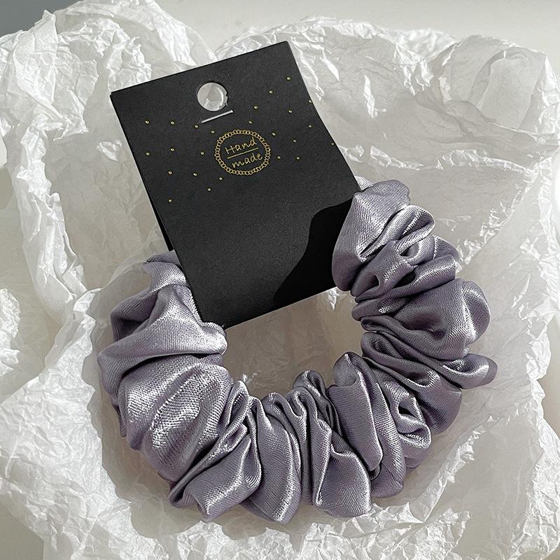 2026 Essigsäure Streamer Satin Dickdarm Haargummi Französisch High-End Elastisches Pferdeschwanz Kopfseil Mode Kopfbedeckung Haarschmuck