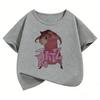Hip Hop Y2k Mouse Design Printed T Shirts Animal Short Sleeve Kids Children's T-shirt Boys Girls Summer Spring Casual Top Tee
