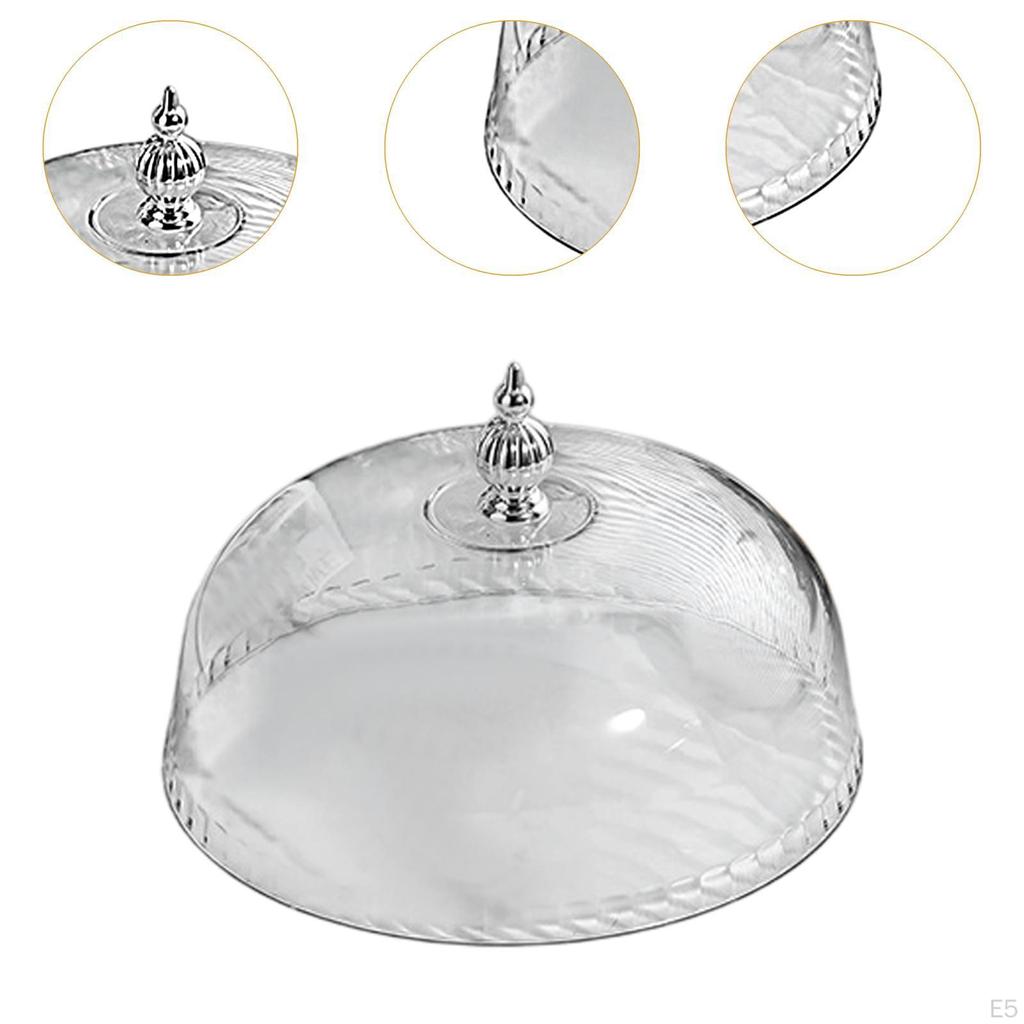 Cake Stand Cover ,Food Dome, Dustproof Top Handle Lid Pastry Display Cloche for Party
