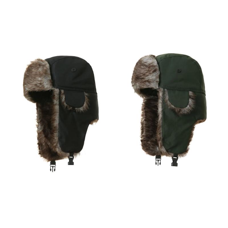 Winter Mens Ushanka Trapper Hat Russian Trooper Ear Flap Cap Earflap